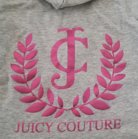 EUC AUTHENTIC JUICY COUTURE ZIPPERED HOODIE 8/10 - Picture 2 of 4